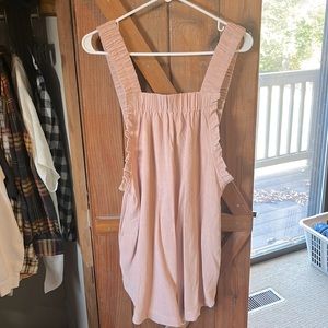 Brand New Romper, Pink Lily, Light Pink, Size Small